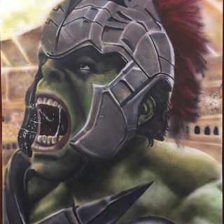 Hulk Ragnarok 11x17 painting