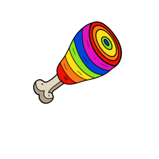 Gay Meat Mini Hard Enamel Pin