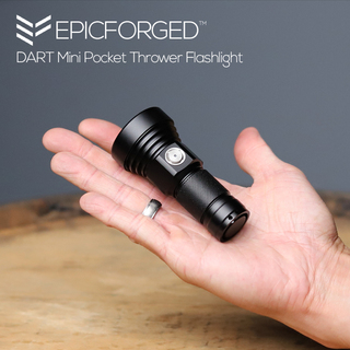 EpicForged DART: Mini Thrower Flashlight with Extension Tube