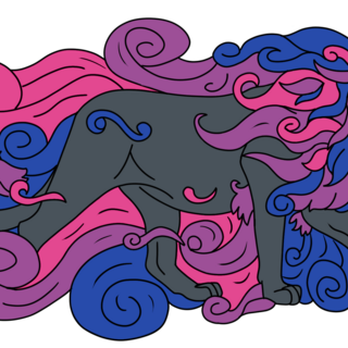 Bisexual lion pin!