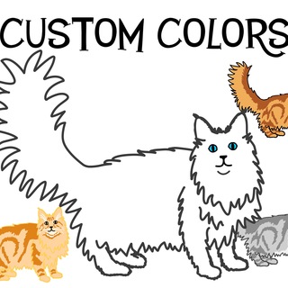 Fluffy Tail  custom pin