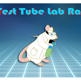 Test Tube Rat Pin