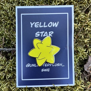 Yellow star pin