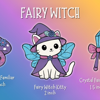Fairy Witch Pin Set