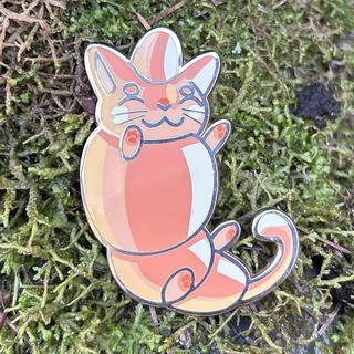 Croissant Cat Premium Pin