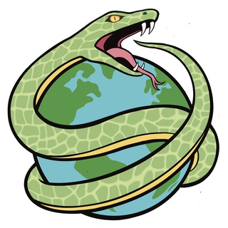 Jörmungandr World Serpent- Green pin