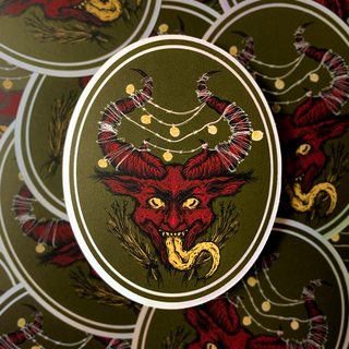 Krampusnacht Sticker - Matte Holographic