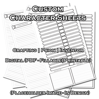 Custom Character Sheets (PDF)