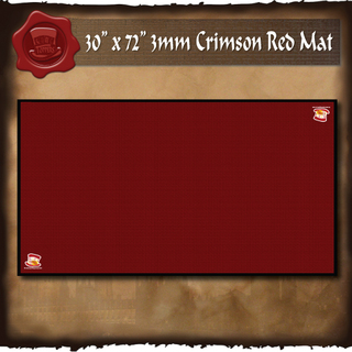 30" x 72" 3mm Premium Crimson Red Mat