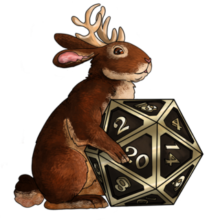 jackalope die sticker