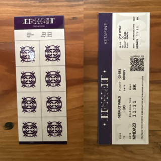 K Boarding Pass Sticker Sheet