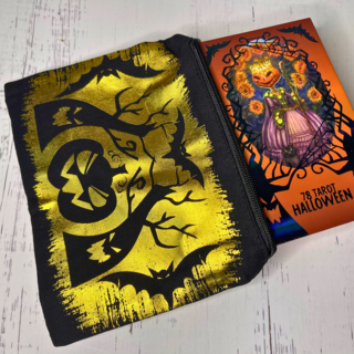 Gold foil & black Halloween design case