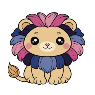 Omnisexual Lion Pin