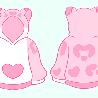 Snowcone the Snow Leopard Snuggle-Wear Hoodie