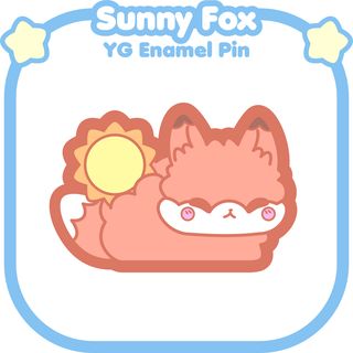 Sunny Fox Enamel Pin