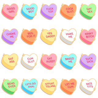 1x Candy Heart Pin