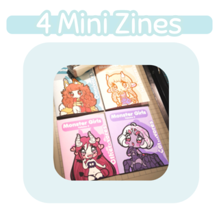 Set of 4 Mini Zines