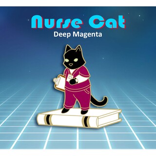 Nurse Cat Deep Magenta