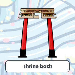 The Shrine standee (shrine back)