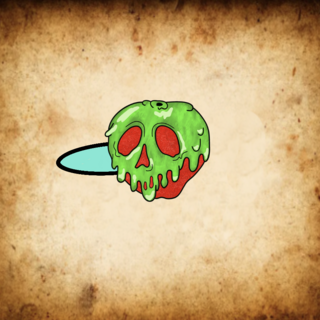 Poison Apple Large Acrylic Hair Pin