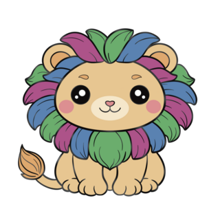 Polysexual Lion Pin