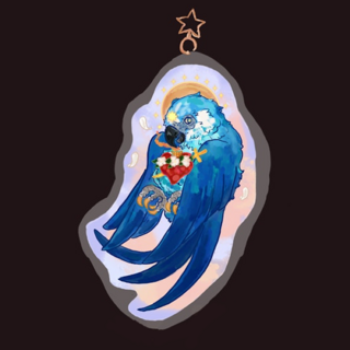 Guest Artist Keychain - Spix's Macaw