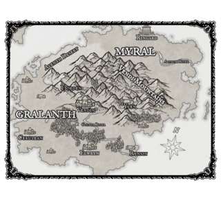 Physical Map of Myral and Gralanth