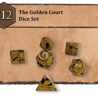 The Golden Court Dice set