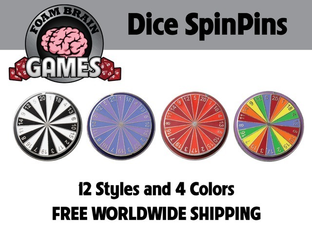 Foam Brain Dice SpinPins