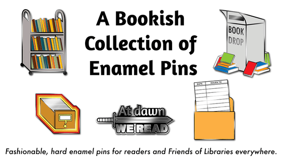 A Bookish Collection of Enamel Pins