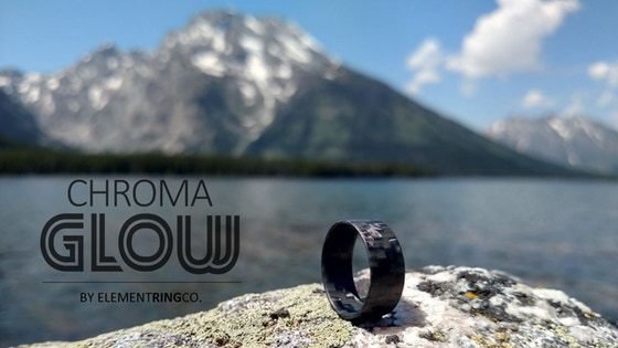 ChromaGlow Twill - The first woven glowing carbon fiber ring