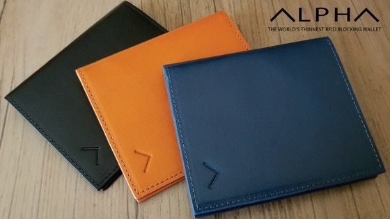 Meet ALPHA: The World's Thinnest RFID Blocking Wallet!