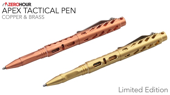 ZEROHOUR APEX Copper & Brass Tactical Pen Limited Edition