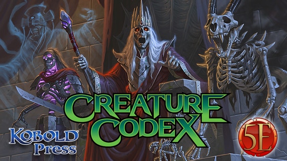 Creature Codex: 5th Edition Monsters Including Commissions