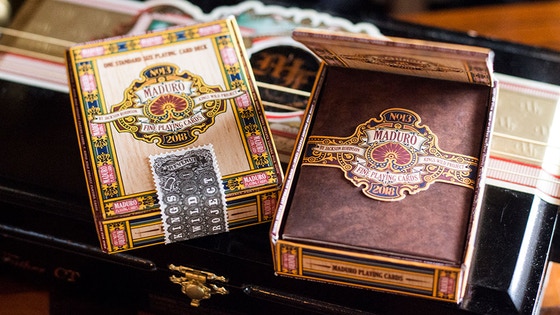 Maduro Playing Cards, inspired by the art of cigar bands.