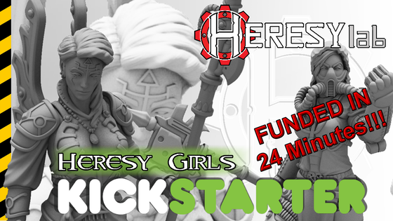 Heresylab - Scifi Heresy Girls - Miniature Set