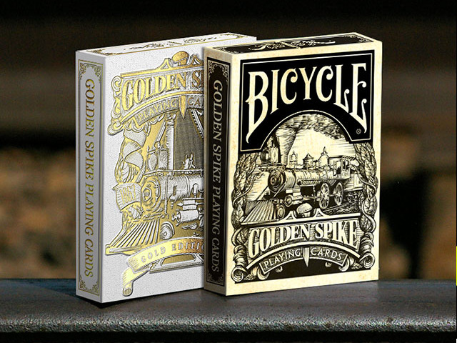 Golden Spike Bicycle® Playing Cards