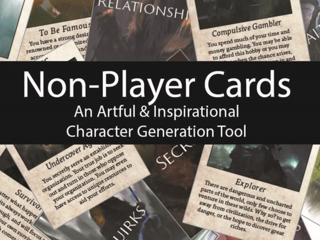 Non-Player Cards: An Artful & Inspirational Generation Tool