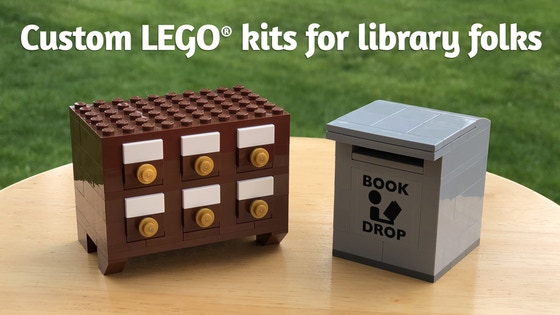 LEGO® Card Catalog and Book Drop Kits for Library Folks