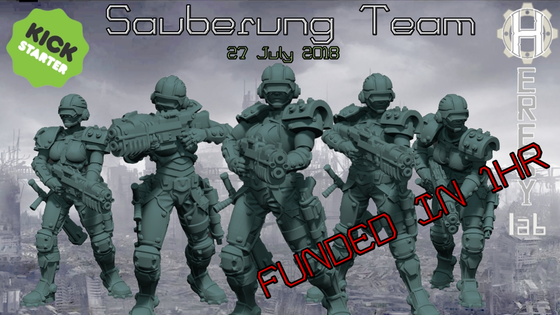 HeresyLab - The Sauberung Punisher Squad Miniatures and STL