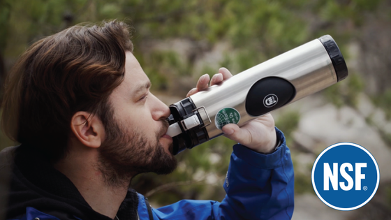 RIPURI: 1st Squeezable Stainless Steel Bottle w/ NSF Filter