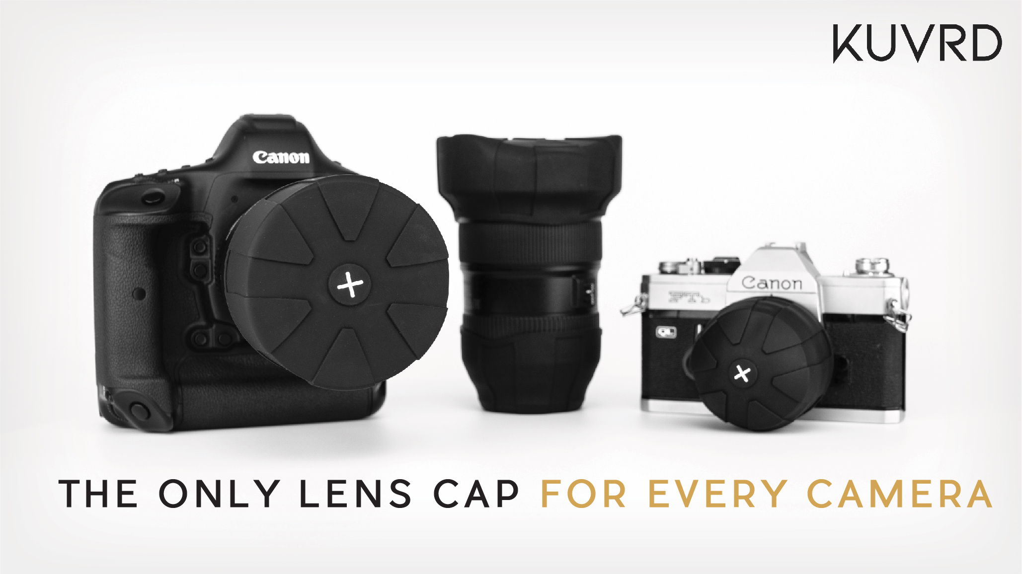 Universal Lens Cap 2.0 - The Only Lens Cap for Every Camera.