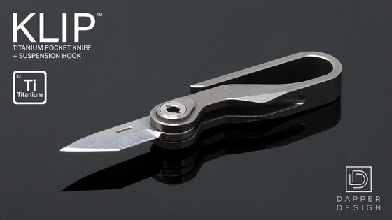 KLIP: Titanium Pocket Knife + EDC Suspension Hook