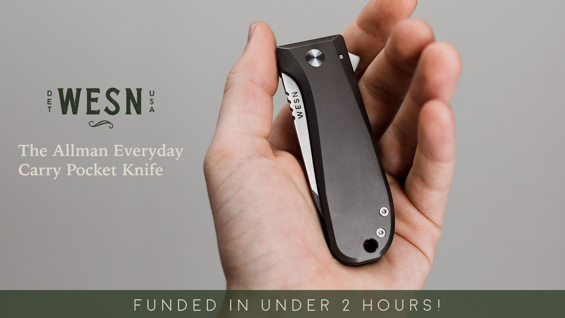 The WESN Allman Everyday Carry Pocket Knife