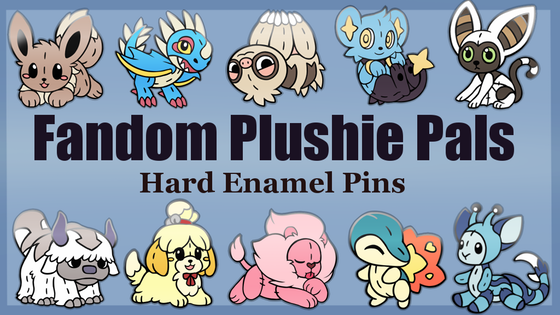 Fandom Plushie Pals - Hard Enamel Pins