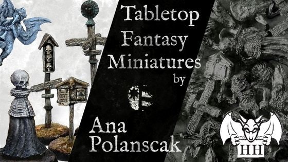 Tabletop Fantasy Miniatures by Ana Polanscak