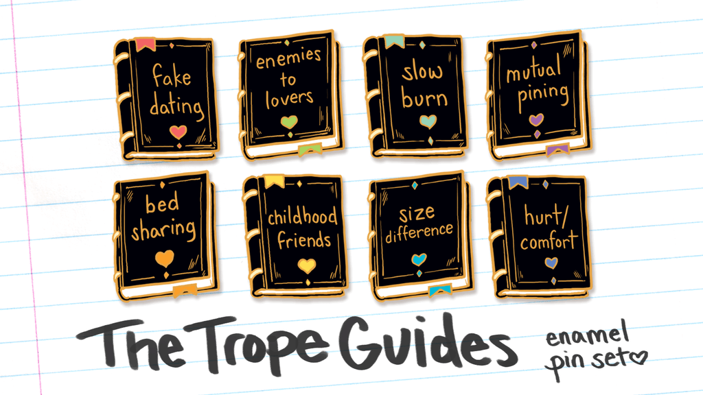 The Trope Guides: Enamel Pin Set