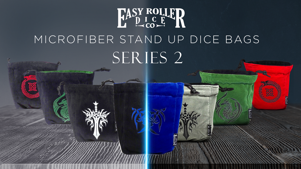 Reversible Self Standing Microfiber Dice Bags - Series 2