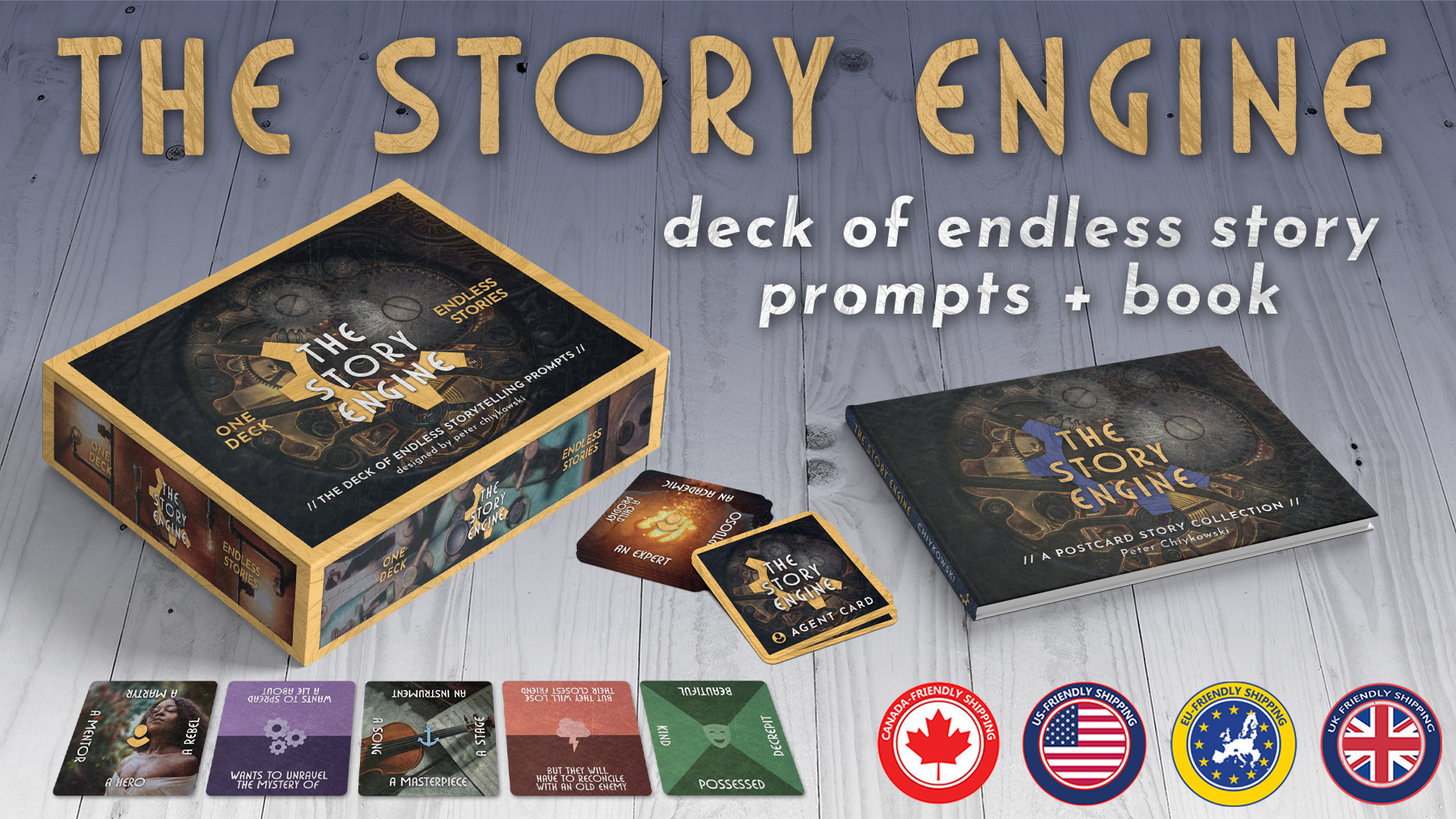 THE STORY ENGINE deck of endless storytelling prompts