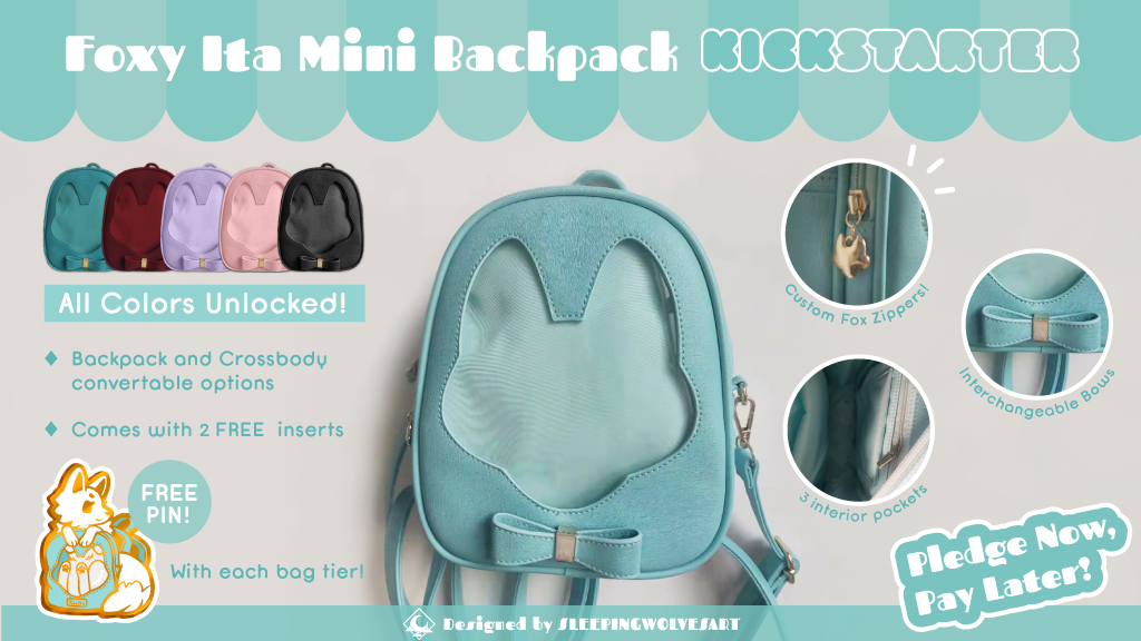 Foxy Ita Mini Backpack / Cross-body Convertible Itabag